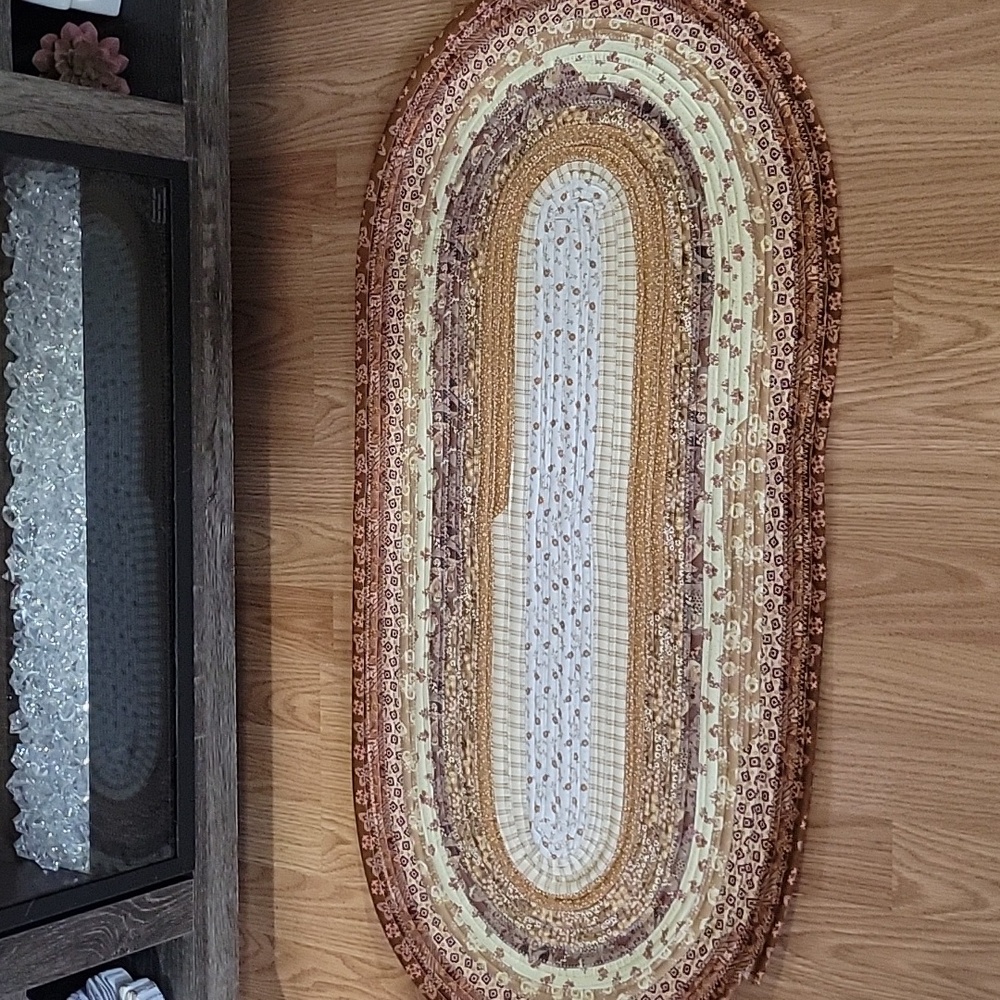 Multicolor Braided Oval Rug - Picture 3 of 3
